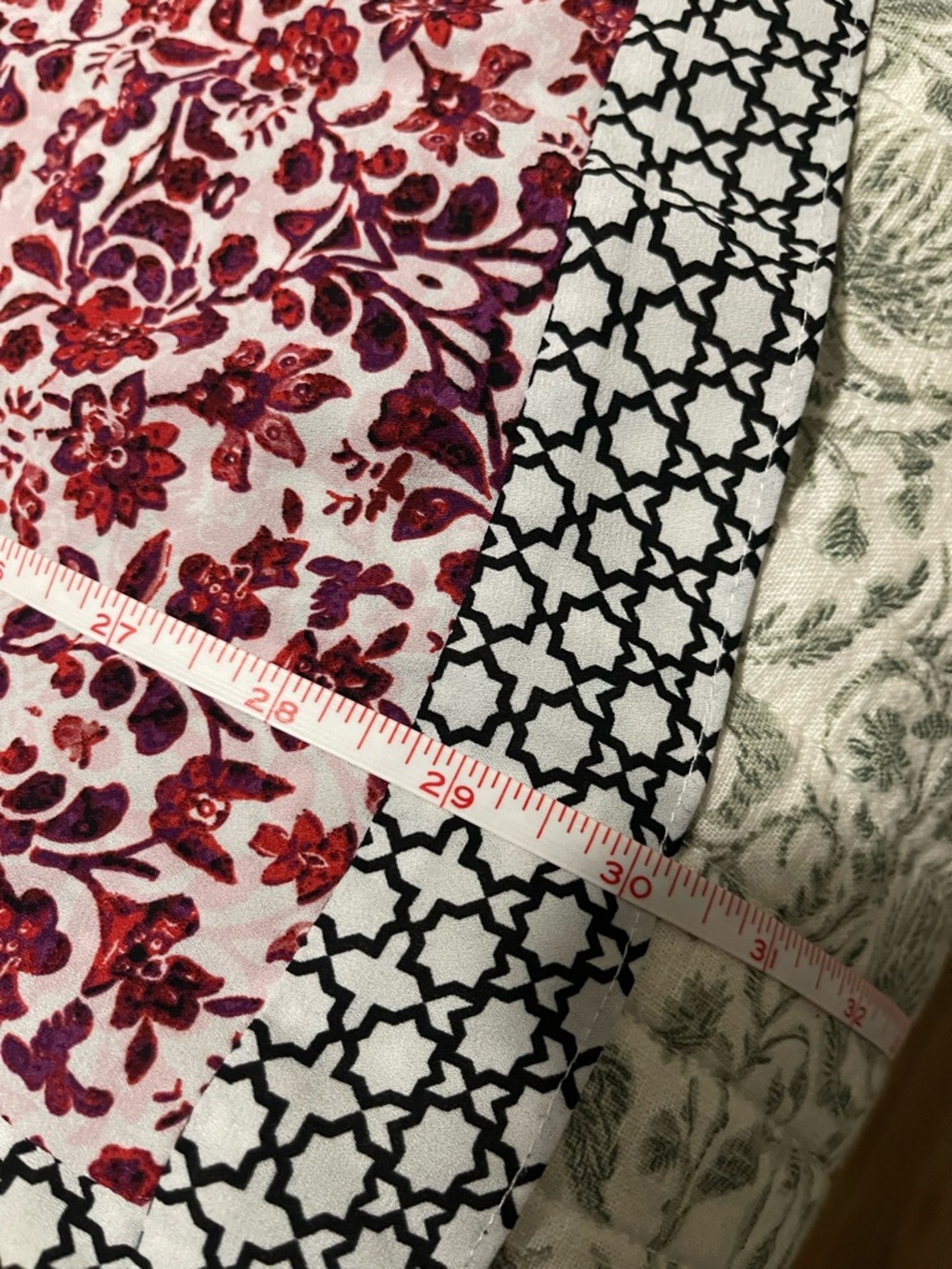 NYDJ Red Floral Print Boho Blouse - Picture 8 of 9